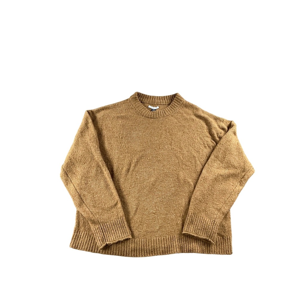 American Eagle Crewneck Sweater Large Brown Recycled Knit Pullover